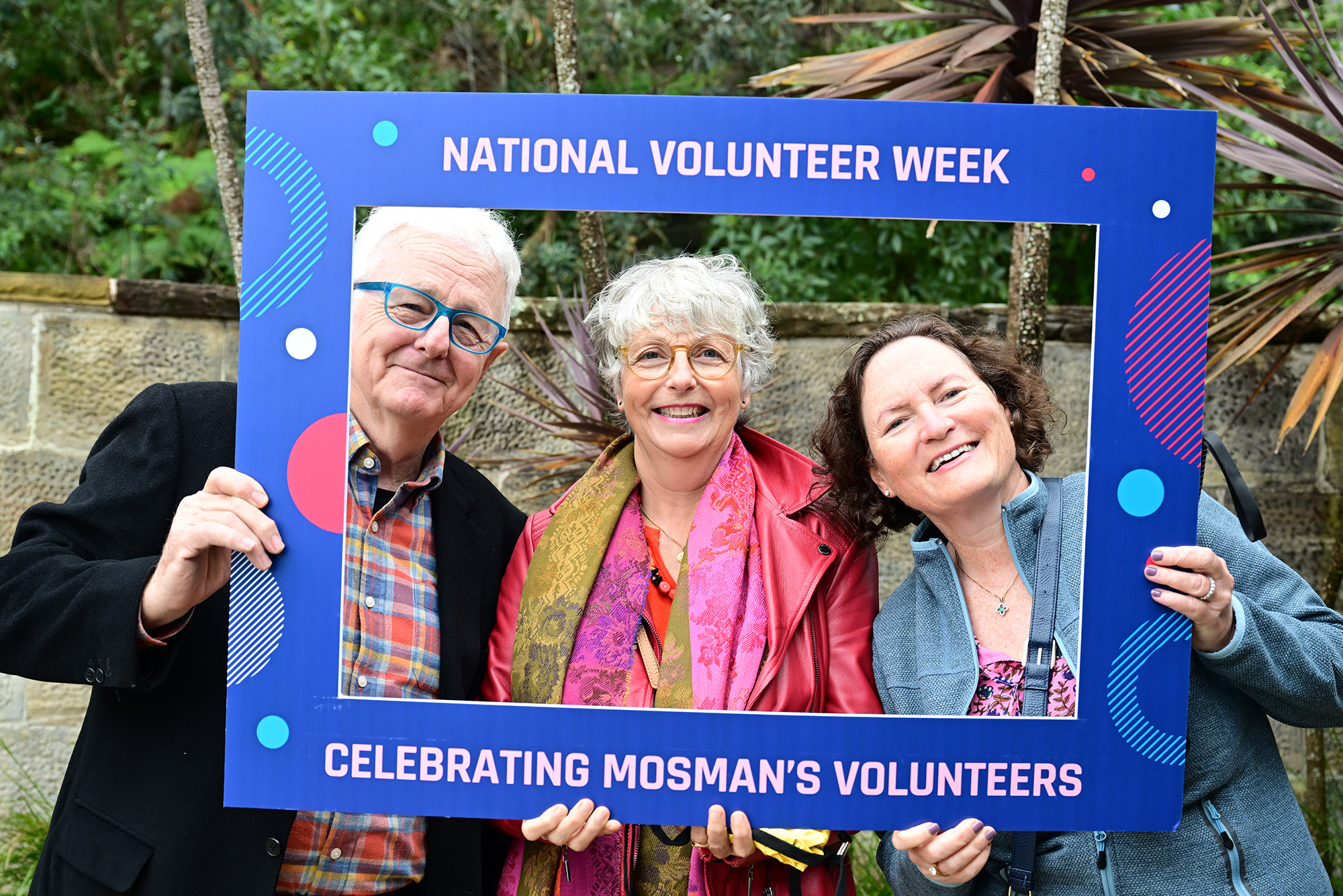 Three volunteers