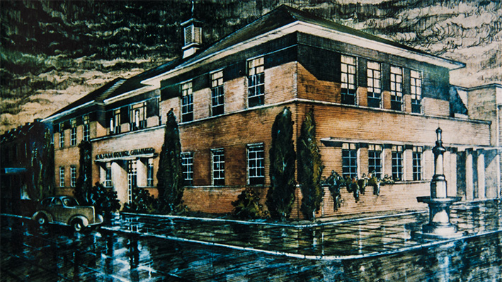 Mosman Town Hall and Council Chambers, 1940